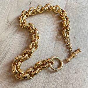 Bold gold vintage necklace